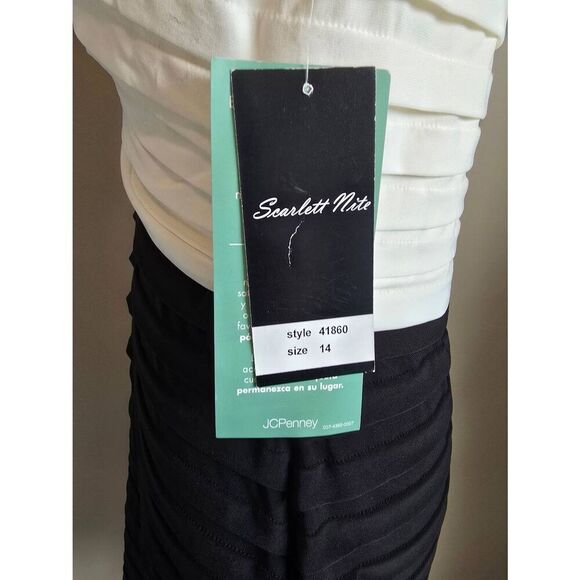 Scarlett Nite Cocktail Dress Sz 14 Black/White - Picture 6 of 12